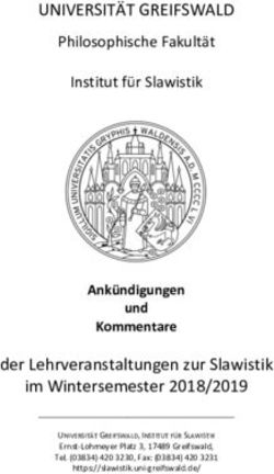 UNIVERSITÄT GREIFSWALD - Institut für Slawistik