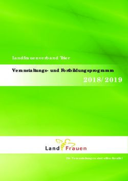 2018/2019 Veranstaltungs- und Fortbildungsprogramm - Landfrauenverband Trier - Landfrauen Trier