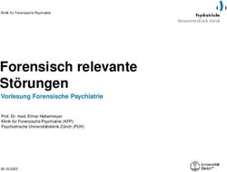 Forensisch relevante St&ouml;rungen - Vorlesung Forensische Psychiatrie