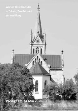 Predigt am 24.Mai 2020 - Warum l&auml;sst Gott das zu? -Leid, Zweifel und Verzweiflung