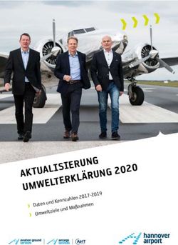 Daten und Kennzahlen 2017-2019 Umweltziele und Ma&szlig;nahmen - Hannover Airport