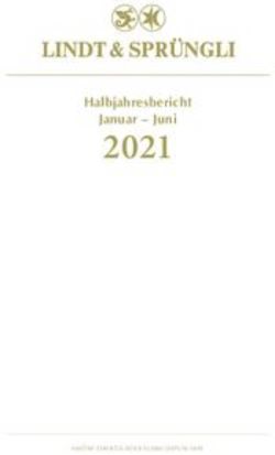 2021 Halbjahresbericht Januar - Juni - Lindt & Spr&uuml;ngli