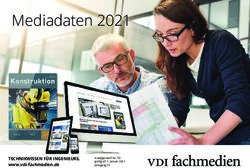 Mediadaten 2021 - TECHNIKWISSEN FÜR INGENIEURE. www.vdi-fachmedien.de - Ingenieur.de