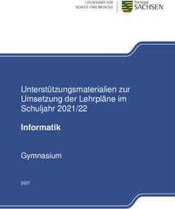 Unterstützungsmaterialien zur Umsetzung der Lehrpläne im Schuljahr 2021/22 Informatik Gymnasium 2021