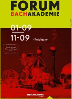 FORUM BACHAKADEMIE "Reichtum" - Internationale ...