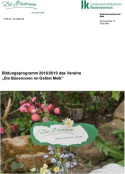 Bildungsprogramm 2018/2019 des Vereins "Die Bäuerinnen im Gebiet Melk" - Die Bäuerinnen