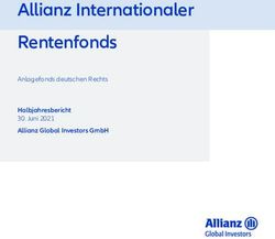ALLIANZ INTERNATIONALER RENTENFONDS - ANLAGEFONDS DEUTSCHEN RECHTS HALBJAHRESBERICHT 30. JUNI 2021 ALLIANZ GLOBAL INVESTORS GMBH - EDISOFT GMBH