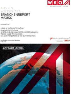 AUSSEN WIRTSCHAFT BRANCHENREPORT MEXIKO - Go-International