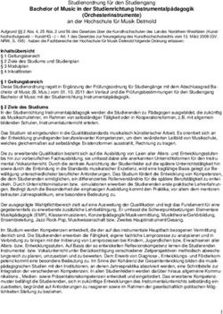 Bachelor of Music in der Studienrichtung Instrumentalp&auml;dagogik