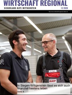 WIRTSCHAFT REGIONAL SIEGERLAND-OLPE-WITTGENSTEIN 12/2020 - In Siegen-Wittgenstein lässt es sich auch finanziell bestens leben