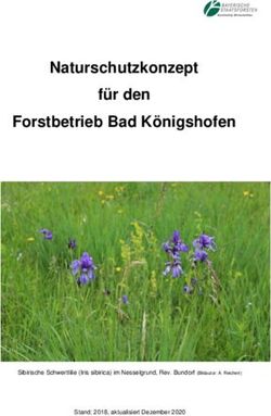 Naturschutzkonzept für den Forstbetrieb Bad Königshofen