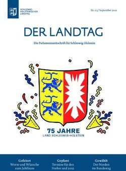 Gefeiert Geplant - Landtag SH