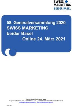 Generalversammlung 2020 - SWISS MARKETING - SWISS ...