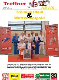 Trainingsflei&szlig; & Wettkampfgold - Judo Club - SV Treffen