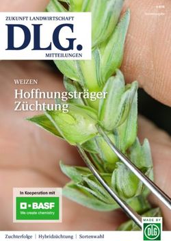 Hoffnungstr&auml;ger Z&uuml;chtung - WEIZEN - In Kooperation mit - DLG-Mitteilungen