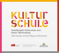Modellprojekt Kulturschule 2020 Baden-W&uuml;rttemberg Zehn Schulen auf dem Weg zur Kulturschule