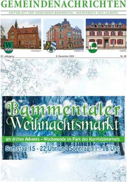 GEMEINDENACHRICHTEN AMTSBL AT T DER GEMEINDEN BAMMENTAL, WIESENBACH UND GAIBERG