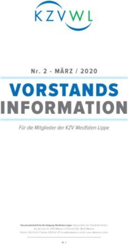 Vorstands information - Nr. 2 - M&Auml;RZ / 2020 - zahnaerzte-wl.de