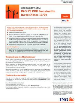 ING 5Y EUR Sustainable Invest Notes 10/20 - ING Bank N.V. (NL) - ING Markets