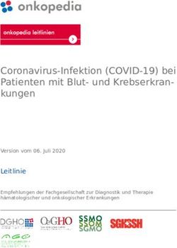 Coronavirus-Infektion (COVID-19) bei Patienten mit Blut- und Krebserkran kungen - Leitlinie