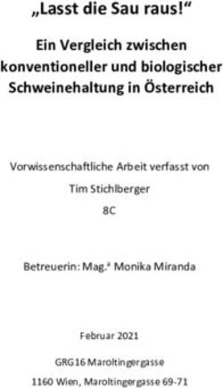 "LASST DIE SAU RAUS!" - EIN VERGLEICH ZWISCHEN KONVENTIONELLER UND BIOLOGISCHER SCHWEINEHALTUNG IN &Ouml;STERREICH - NAWI-NETZWERK WIEN
