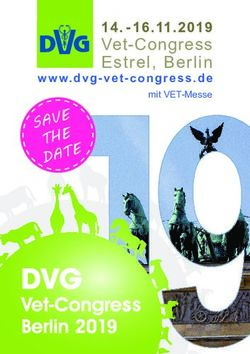 Vet-Congress Estrel, Berlin - 16.11.2019 T H E - DVG-Vet-Congress