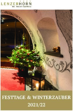 FESTTAGE & WINTERZAUBER 2021/22 - Hotel Lenzerhorn
