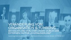 VERÄNDERUNG VON ORGANISATION & FÜHRUNG - BETRACHTUNG VON EINFLÜSSEN DURCH DEN EXTERNEN FAKTOR "DIGITALISIERUNG"