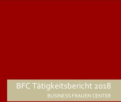 BFC T&auml;tigkeitsbericht 2018 - BUSINESS FRAUEN CENTER