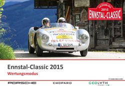 Ennstal-Classic 2015 Wertungsmodus