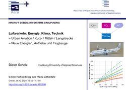Luftverkehr: Energie, Klima, Technik