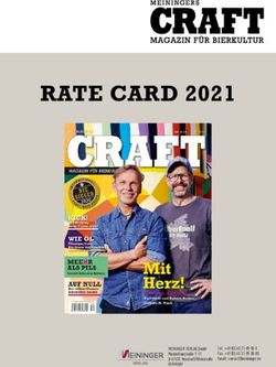 RATE CARD 2021 - Meininger Verlag GmbH
