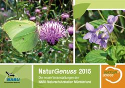 Natur Genuss 2015 Die neuen Veranstaltungen der NABU-Naturschutzstation Münsterland - NABU-Naturschutzstation Münsterland