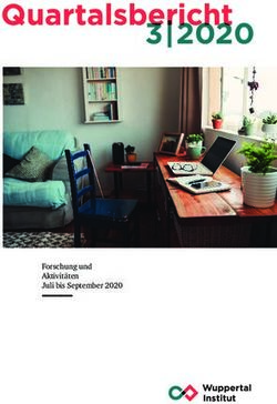 Forschung und Aktivit&auml;ten Juli bis September 2020 - Wuppertal Institut