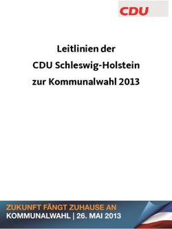 Leitlinien der CDU Schleswig-Holstein zur Kommunalwahl 2013