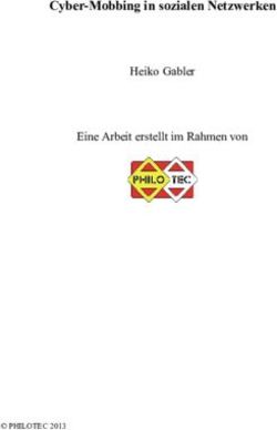 Cyber-Mobbing in sozialen Netzwerken - Heiko Gabler Eine Arbeit erstellt im Rahmen von - PHILOTEC