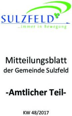 Mitteilungsblatt der Gemeinde Sulzfeld-Amtlicher Teil