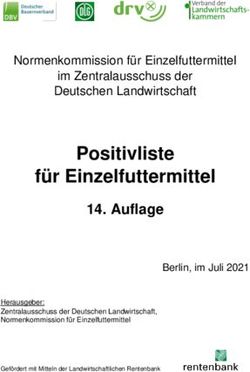 Positivliste für Einzelfuttermittel - Auflage - Normenkommission für Einzelfuttermittel - DLG eV