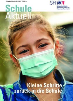 Schule Aktuell - Kleine Schritte zur&uuml;ck in die Schule - LEB GemS SH