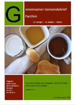 Gemeindebrief Parchim und Damm Juni bis August 2019