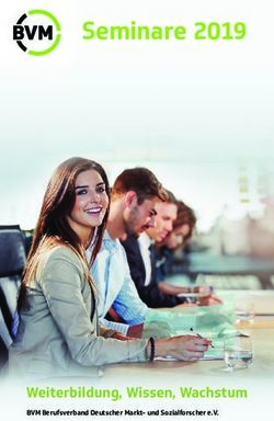 Seminare 2019 - Weiterbildung, Wissen, Wachstum BVM Berufsverband Deutscher Markt- und Sozialforscher e.V - Berufsverband Deutscher Markt- und ...