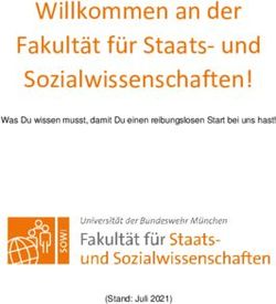 Willkommen an der Fakult&auml;t f&uuml;r Staats- und Sozialwissenschaften! - Was Du wissen musst, damit Du einen reibungslosen Start bei uns hast! - Stand: ...