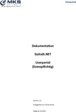 Dokumentation Goliath.NET Userportal (lizenzpflichtig) - Userportal