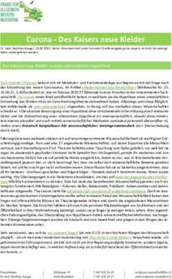 Corona - Des Kaisers neue Kleider - Arztpraxis Muotathal