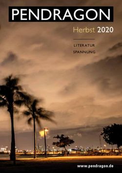 PENDRAGON Herbst 2020 - LITERATUR SPANNUNG - pendragon Verlag