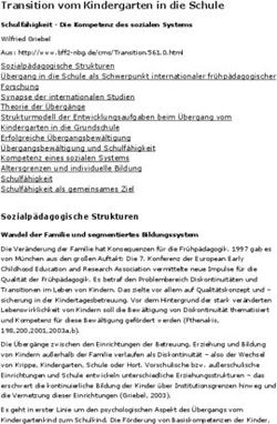 Transition vom Kindergarten in die Schule