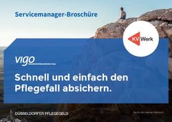 Schnell und einfach den Pfl egefall absichern - Servicemanager-Broschüre - Nur für den internen Gebrauch