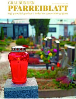 PFARREIBLATT GRAUB&Uuml;NDEN - Fegl parochial grischun | Bollettino parrocchiale grigione