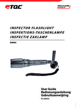 INSPECTOR FLASHLIGHT INSPEKTIONS-TASCHENLAMPE INSPECTIE ZAKLAMP - User Guide Bedienungsanleitung Gebruiksaanwijzing