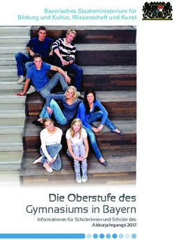Die Oberstufe des Gymnasiums in Bayern - Bayerisches Staatsministerium f&uuml;r Bildung und Kultus, Wissenschaft und Kunst